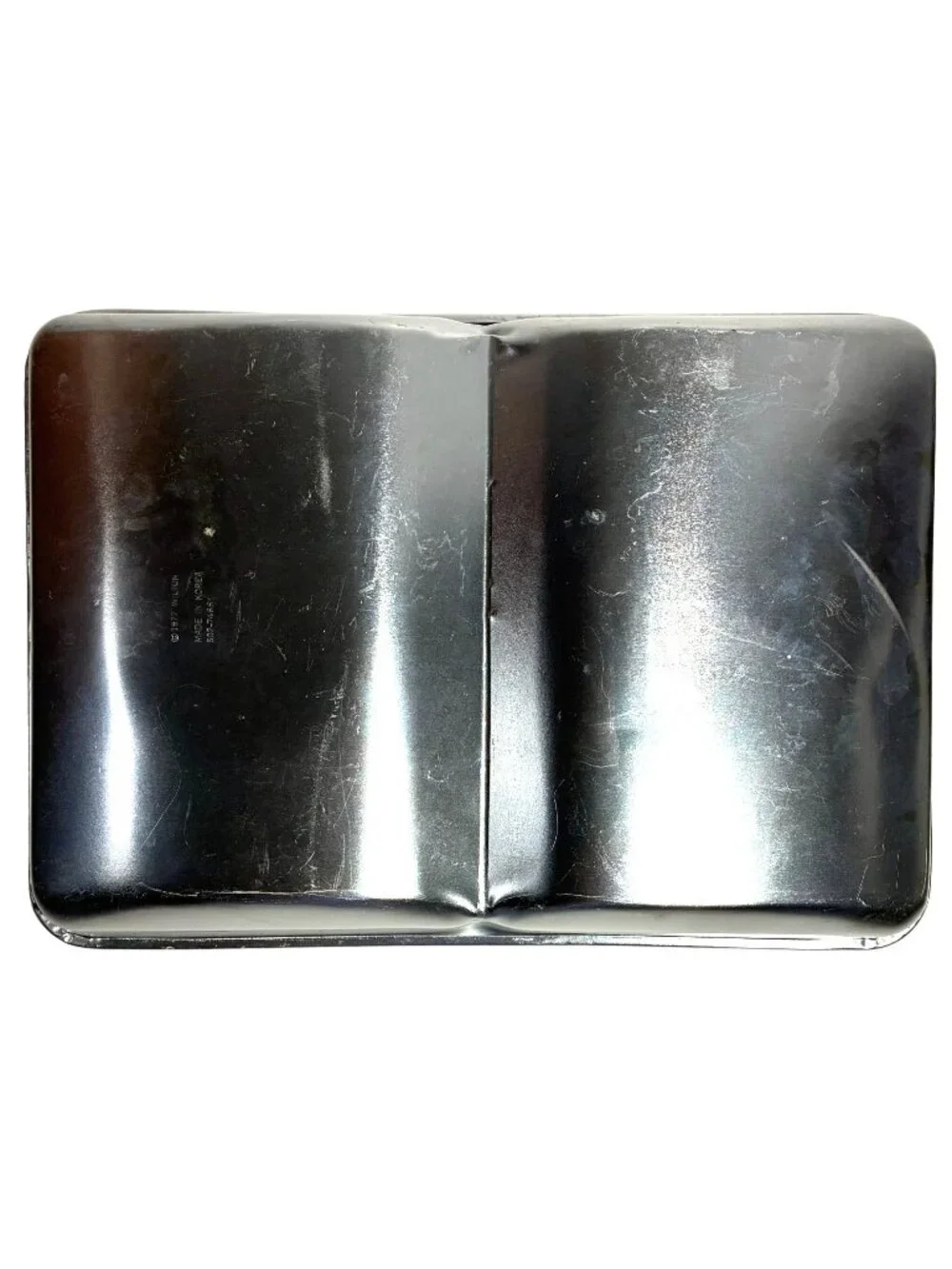 Wilton Open Book Bible Cake Pan Mold 502-7466 Silver Aluminum Vintage 1977